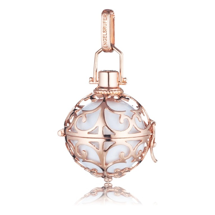 Pandantiv Rose cu Biluta Mare Alba Argint 925 CZ Engelsrufer, ER-01-LR
