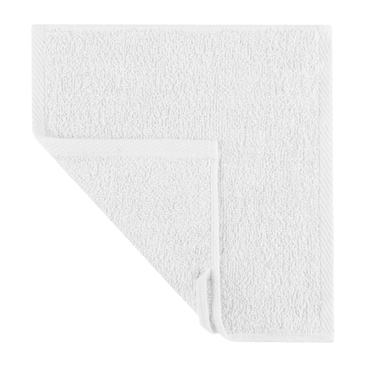 Хавлиена кърпа, Спод Игли и Нитки, Памук, 500g/m2, Бяла, 30x30cm