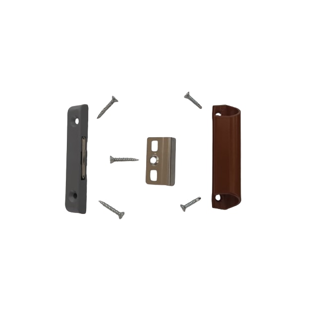 Kit sistem inchidere usa balcon cu maner tip scoica, stejar