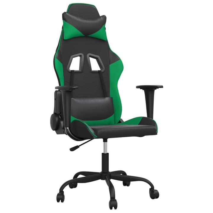 VidaXL fekete és zöld műbőr játékszék 3143644
