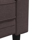Canapea Chesterfield cu 3 locuri vidaXL, maro inchis, material textil, 27.8 kg