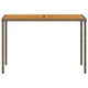 Masa de gradina vidaXL, blat lemn acacia, gri, 115x54x74 cm, poliratan, 9.15 Kg