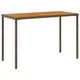 Masa de gradina vidaXL, blat lemn acacia, gri, 115x54x74 cm, poliratan, 9.15 Kg