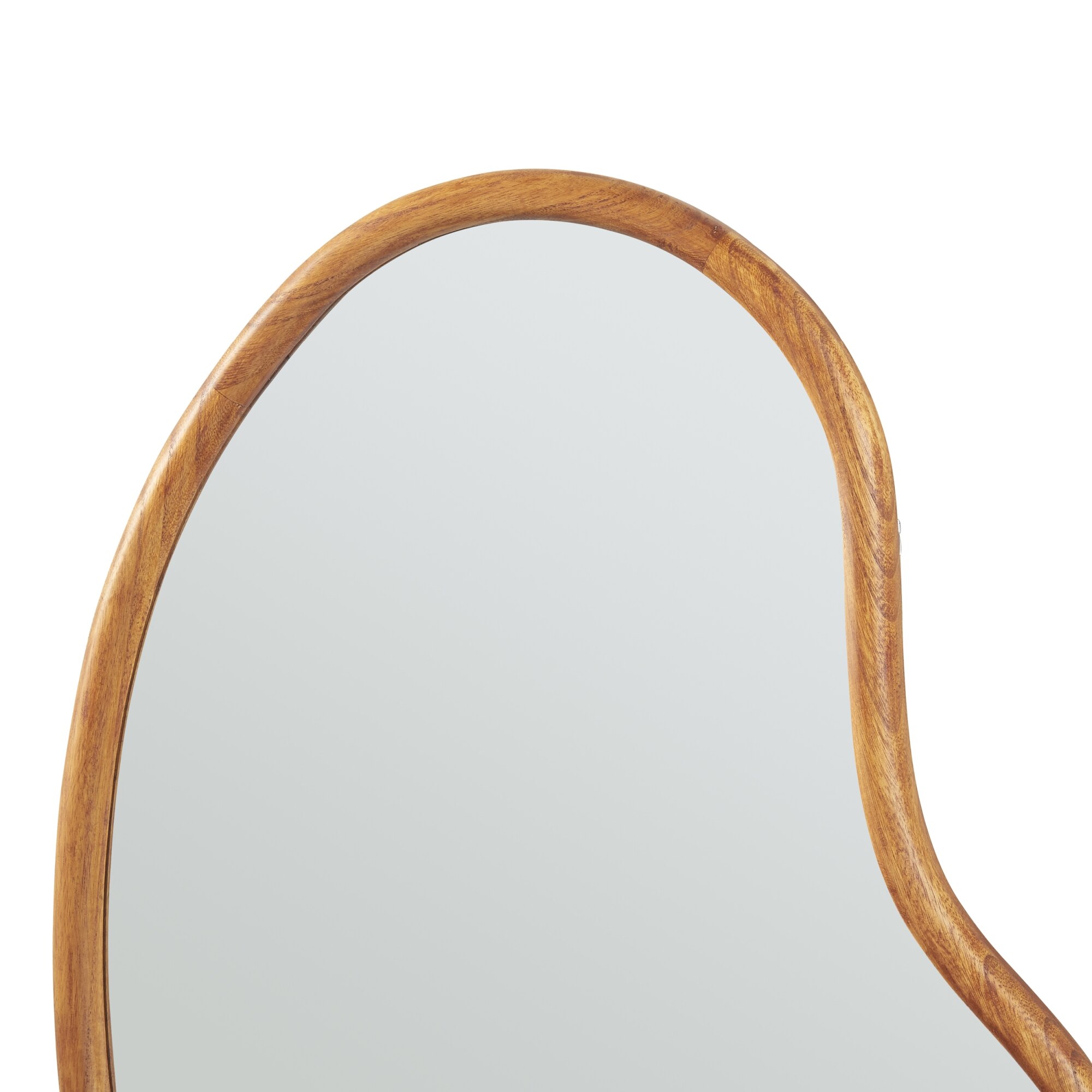 HOMCOM Wandspiegel 80 x 60 cm, onregelmatige spiegel met frame van grenenhout, decoratieve hangspiegel, badkamerspiegel voor slaapkamer, badkamer, woonkamer, hal, natuurlijk hout HOMCOM Wandspiegel 80 x 60 cm, onregelmatige spiegel met frame van grenenhout, decoratieve hangspiegel, badkamerspiegel voor slaapkamer, badkamer, woonkamer, hal, natuurlijk hout