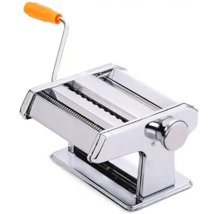 Ръчна машина за приготвяне на паста, юфка и равиоли от неръждаема стомана, 7 позиции