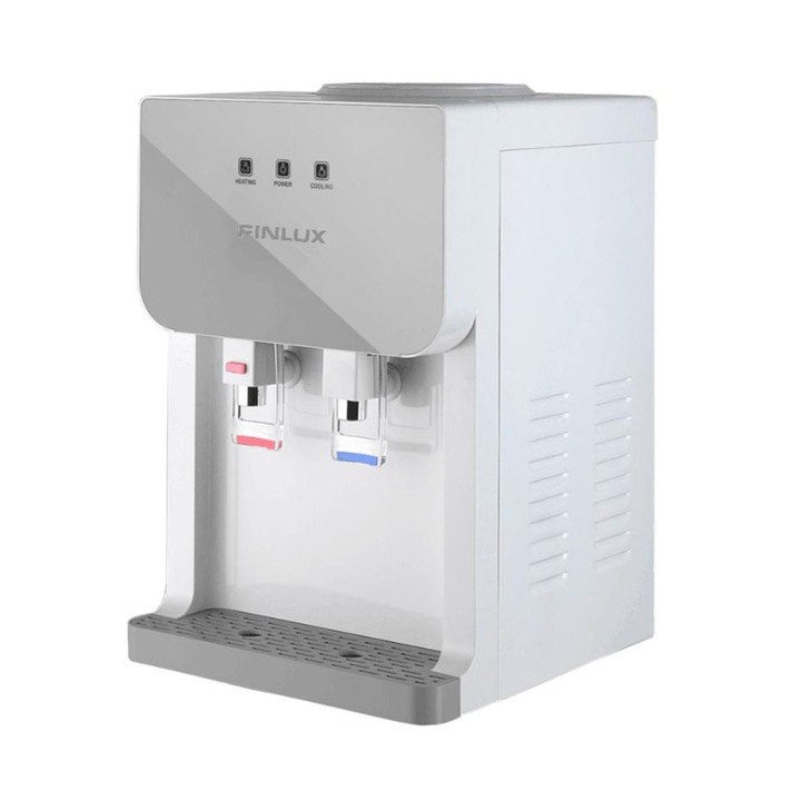 Dozator apa Finlux FWD-2043GL, de birou, cu compresor, 590W, Alb/Gri