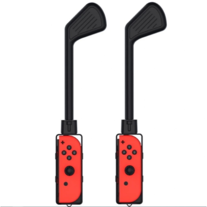 2db golfütő készlet: JYS NS211, ABS, fekete, 34,7x7,5x2,5 cm, Nintendo Switchhez