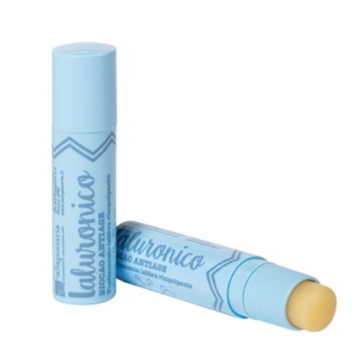 Balsam de buze Biocao cu acid hialuronic La Saponaria, 5.7 ml