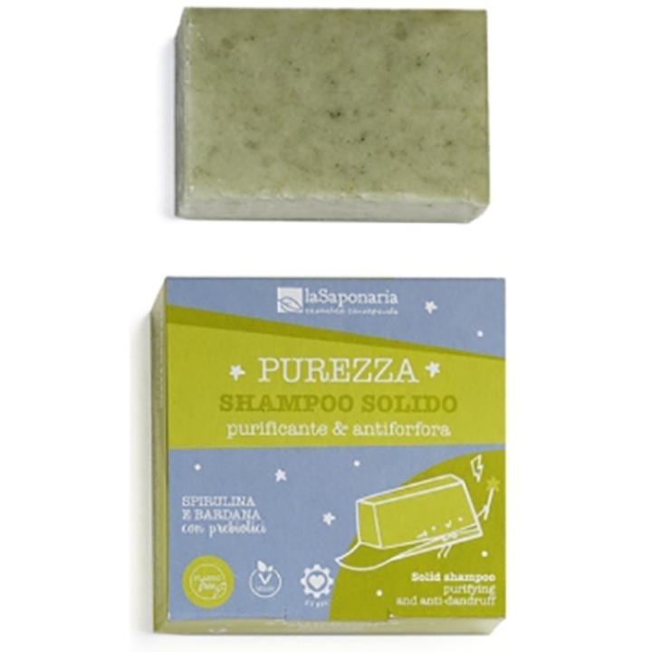 Sampon solid anti-matreata La Saponaria, 50 gr