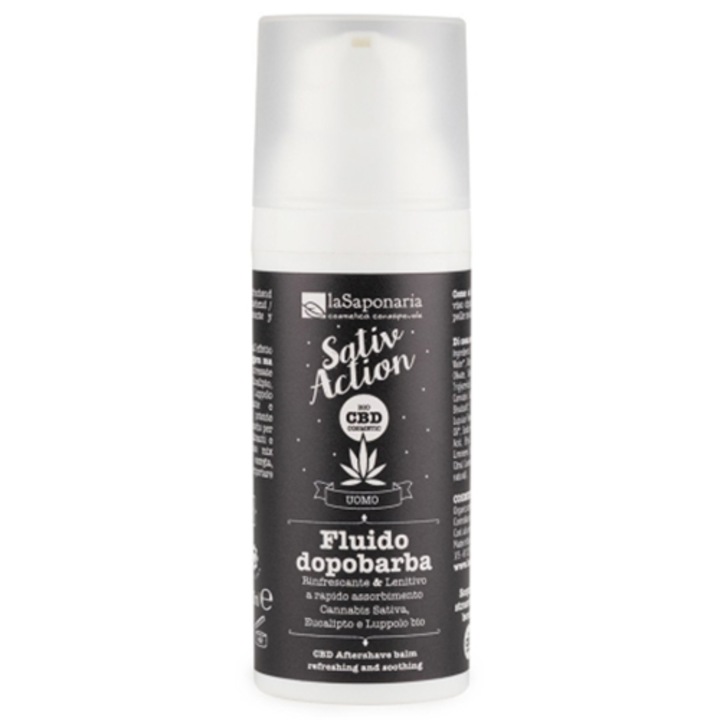 After shave balsam pentru barbati cu CBD La Saponaria, 50 ml