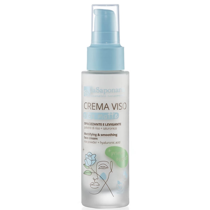 Crema de fata pentru matifiere si netezire La Saponaria, 50 ml