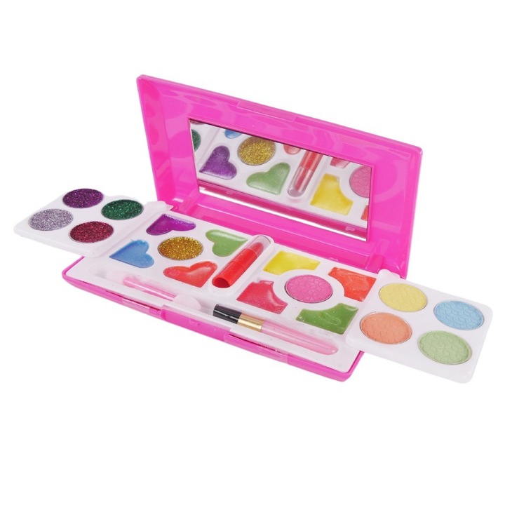 Sminkkészlet gyerekeknek, Import ProNice, Pirosító paletta, Rúzs, 7,5x30,5x30,5cm, 6+, Többszínű