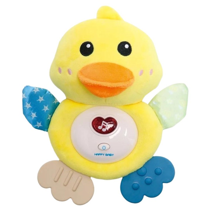 Интерактивна играчка Import ProNice, форма на мишка, със светлина и звук, многоцветна, 17x6.5x18cm