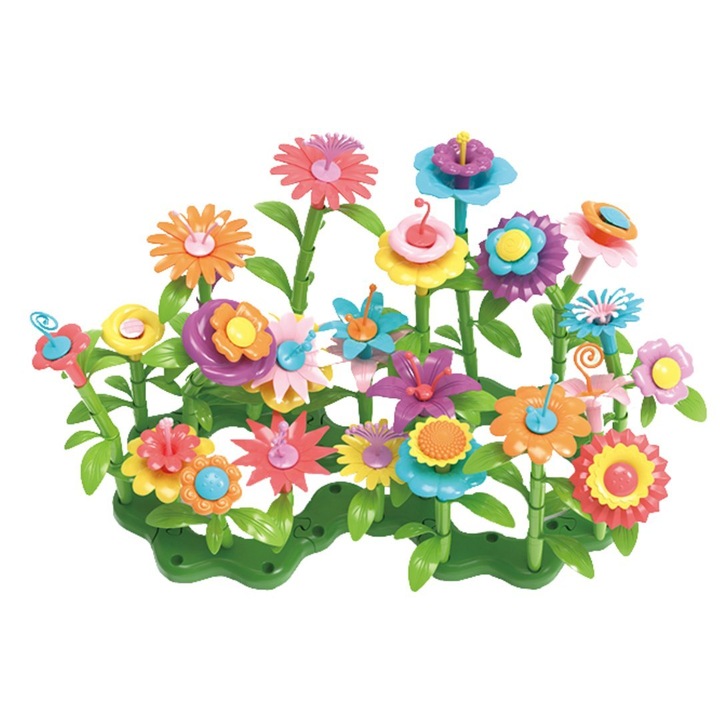 Import ProNice építőkészlet, virágoskert, 31,4x9,3x21cm, többszínű