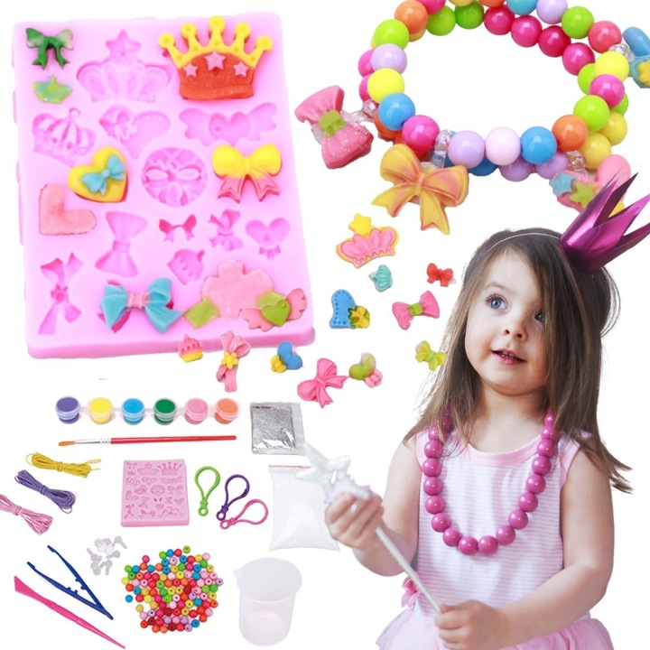 Set de artizanat Import ProNice, creare bijuterii, +6 ani, 29x23x7cm