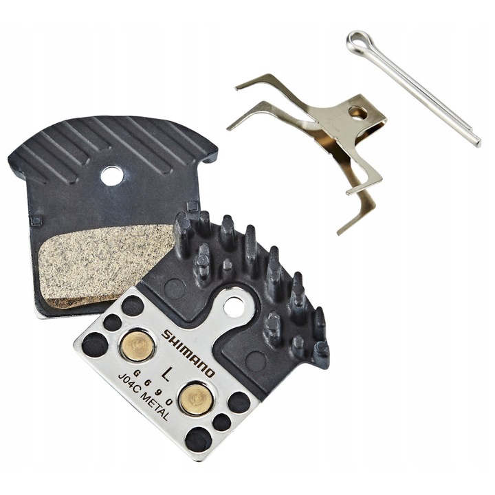 Set 2 Placute De Frana, Shimano, Ham, J04C, Metal, Negru