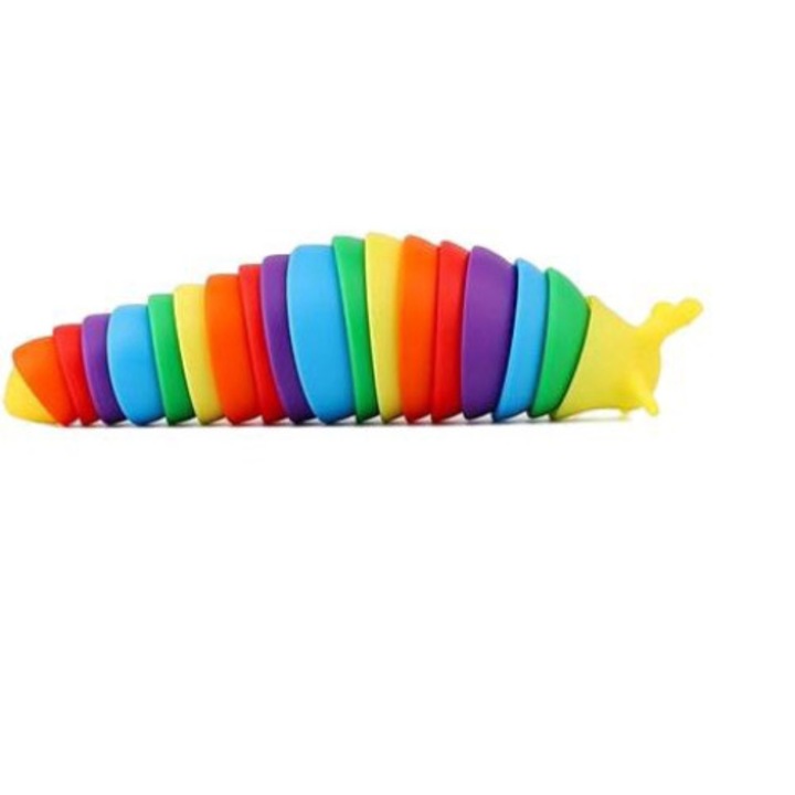 Csiga érzékelő játék, műanyag, szivárvány, +1 év