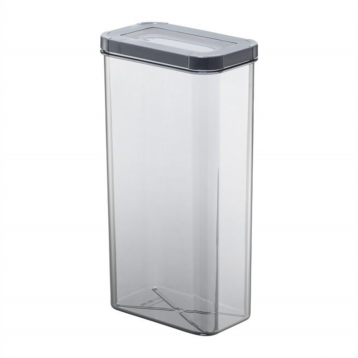 Recipient depozitare cu capac gri 3L, Ambition Optimo