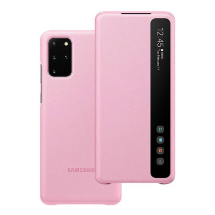 Кейс за Samsung Galaxy S20 Plus smart clear view cover розов