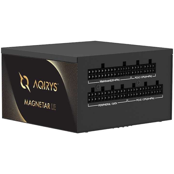 Захранващ блок AQIRYS Magnetar LE 650W, 80PLUS® Gold, Черен
