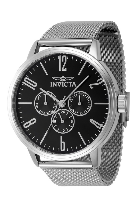 Invicta, Мултифункционален часовник от неръждаема стомана, Сребрист