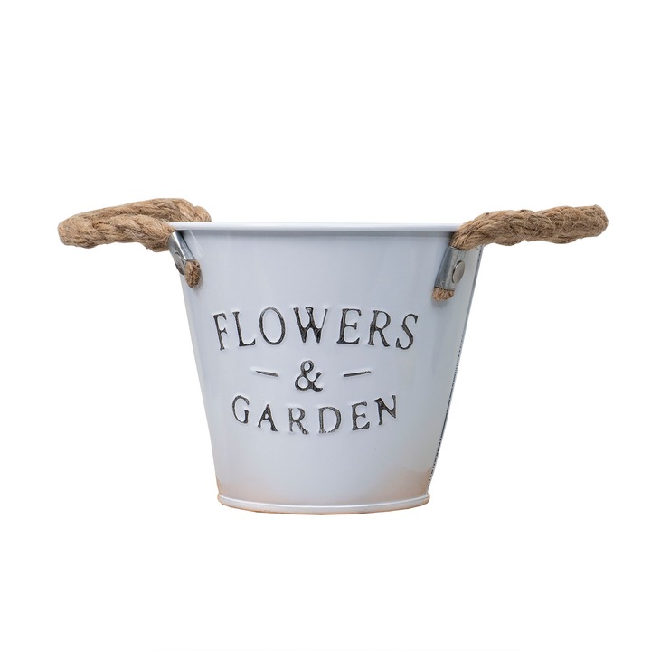 Ghiveci model galetusa pentru buchete, 13x11cm, alb Z-TOOLS / ZTS 8065