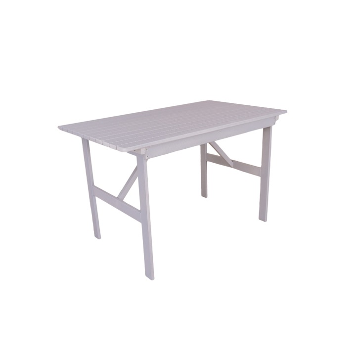 Masa de gradina Transilvan, Emy, 120x70 cm, Gri