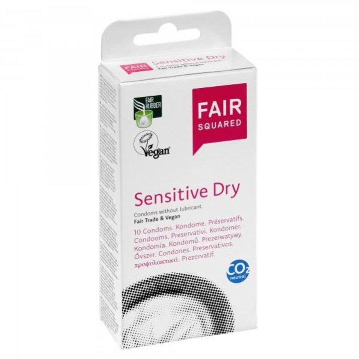 Prezervative Fair Squared, Sensitive Dry, 10 buc