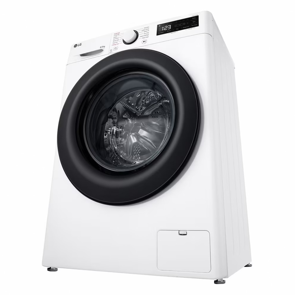 LG F2DR508SBW masina de spalat cu uscator cu abur, max. 1200 rpm, tehnologie AI DD, design ingust, 8/5 kg,