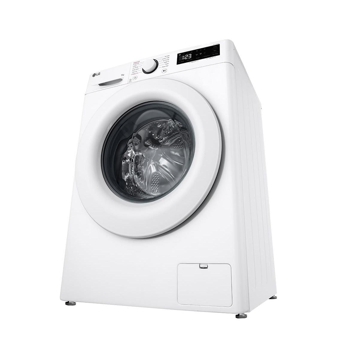 Masina de spalat rufe LG F4WR509SWW, 9kg, Clasa A, 1400 RPM, Tehnologie AI DD, Steam, Motor Inverter Direct Drive, Alb