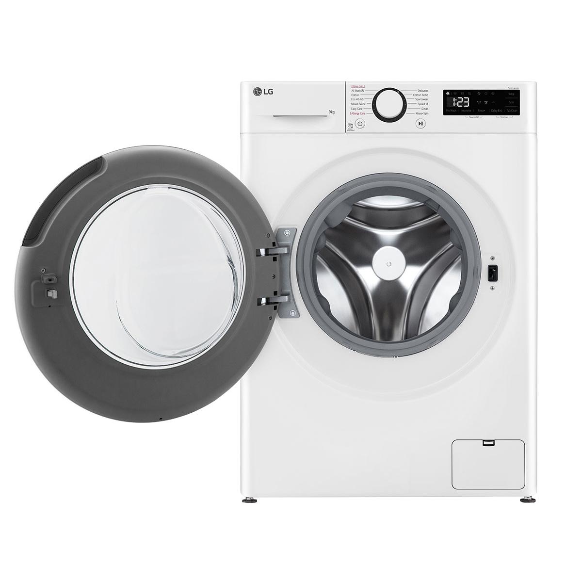 Masina de spalat rufe LG F4WR509SWW, 9kg, Clasa A, 1400 RPM, Tehnologie AI DD, Steam, Motor Inverter Direct Drive, Alb