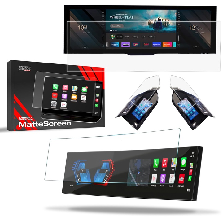 Folie de protectie mata Grizz Glass pentru BMW 7 G70 (2023-2024), antireflex, set de instalare inclus