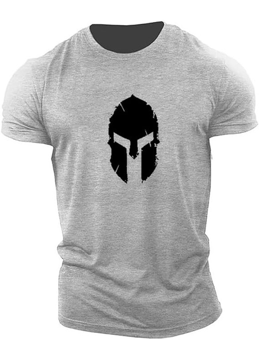 Férfi póló, S symefer, Szürke, Szürke