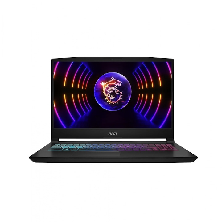 Laptop MSI Katana 17, 17,3" Full HD, Intel® Core™ i5 12450H 4,4 GHz-ig, 16 GB RAM DDR5 4800, 512 GB SSD, NVIDIA® GeForce® RTX 3050 4 GB, Free Dos, fekete DDR5