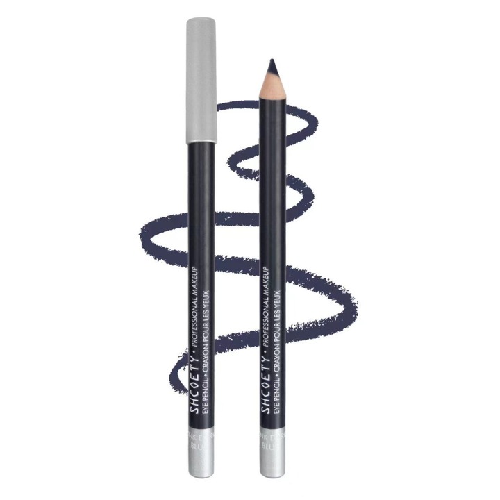 Creion de ochi impermeabil, aspect mat, albastru