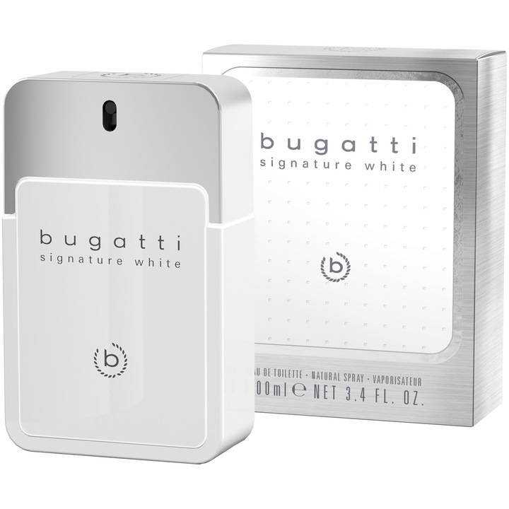 Apa de toaleta White, Bugatti, 100 ml