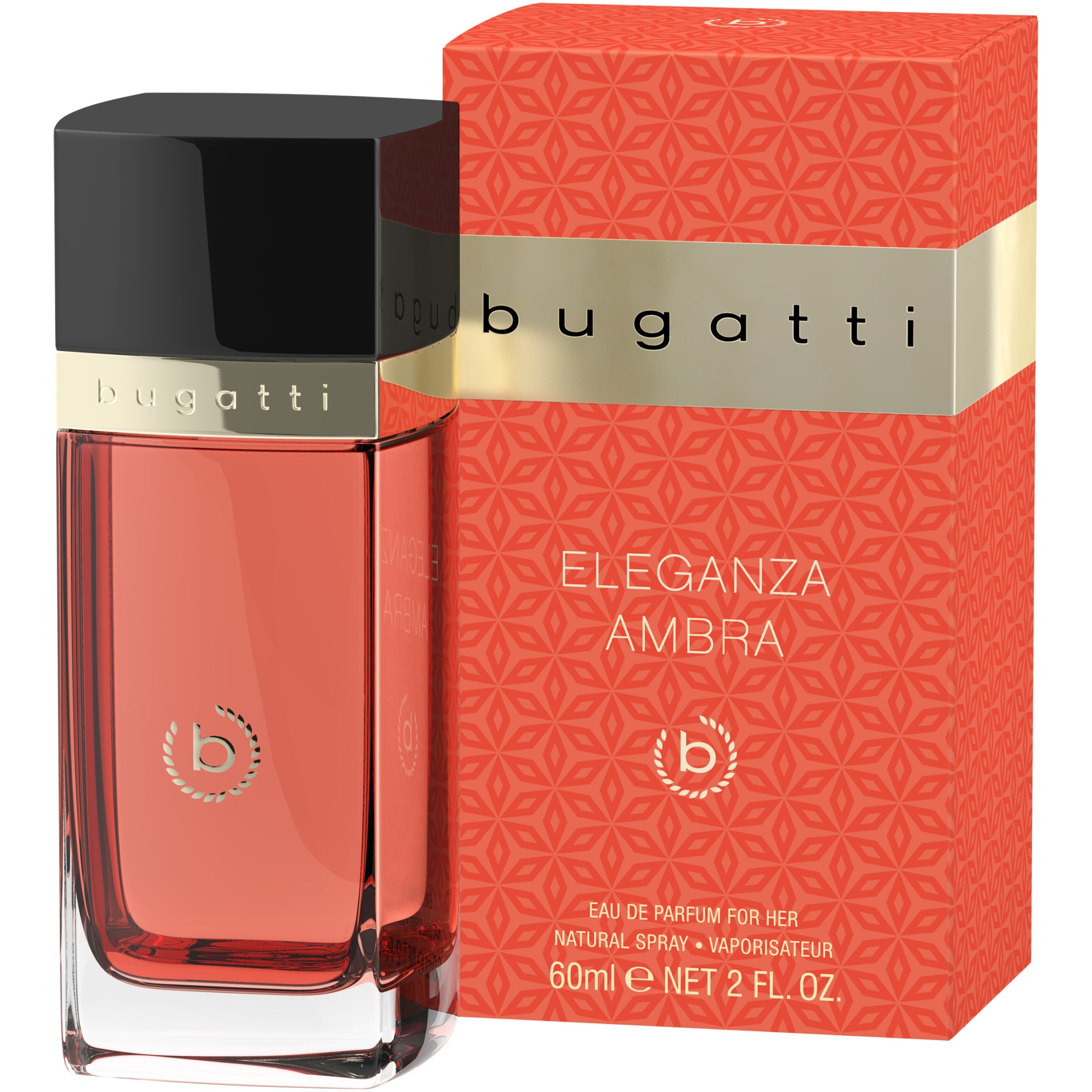 Apa de parfum Eleganza Ambra, Bugatti, 60 ml