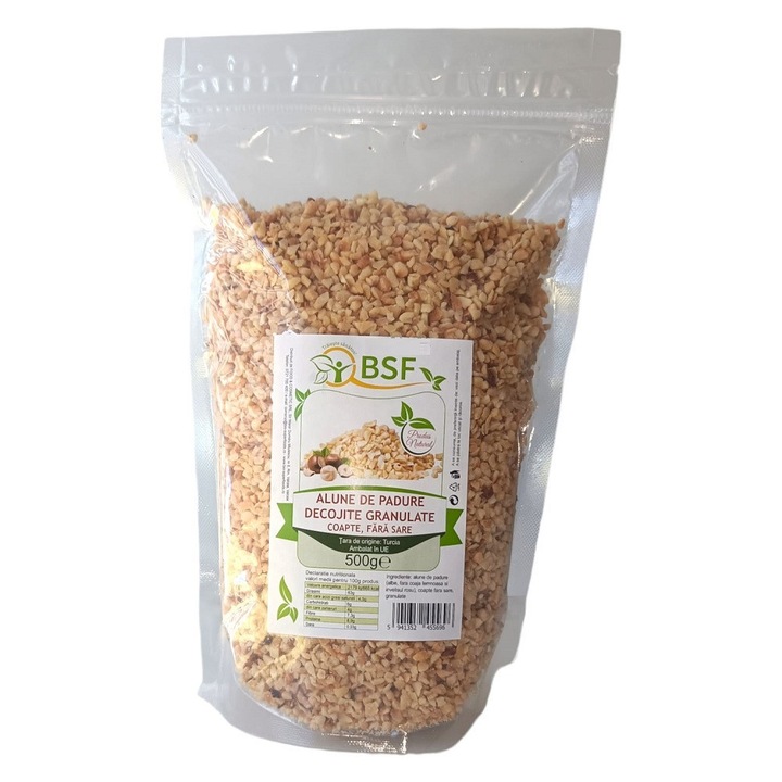 Alune de padure decojite granulate coapte fara sare 500g