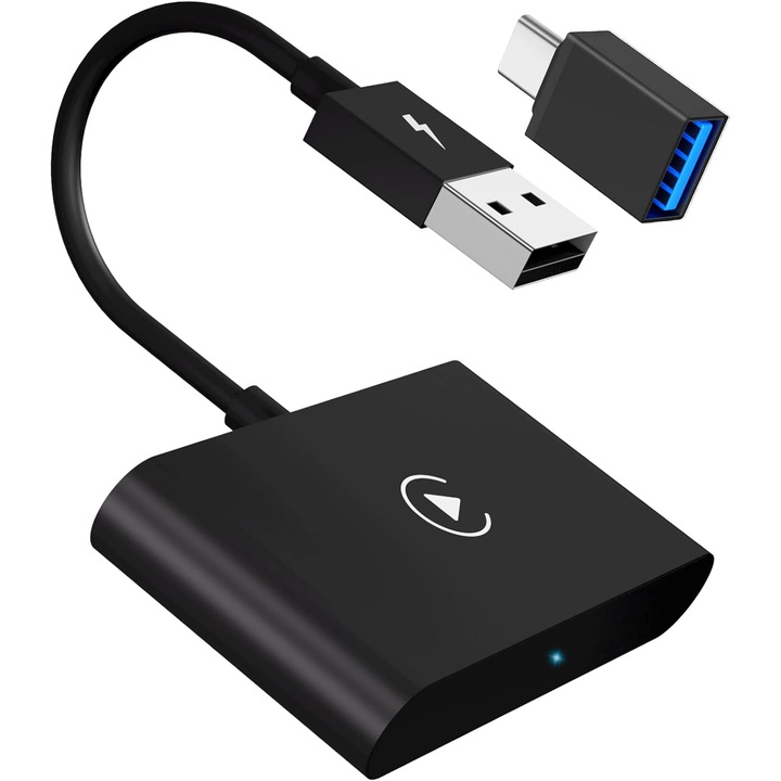 Adaptor, JESWO, Dongle CarPlay, Plug Pay, USB-C inclus