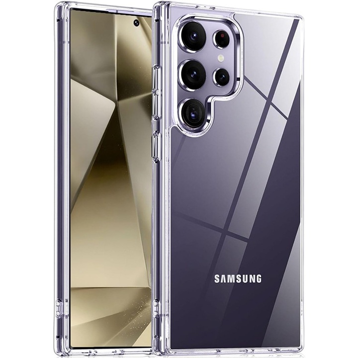 Калъф за телефон DCSZVIGS Съвместим с Samsung Galaxy S24 Ultra, TPU, ултратънък, прозрачен