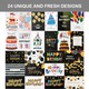 Set 24 de felicitari de ziua de nastere, Darklove, Cu plicuri, Happy Bithday, Pliabil, Usor de asamblat, Greu de estompat, Pentru scrisoare de invitatie, ziua de nastere si craciun, Hartie, 10x15cm, Multicolor