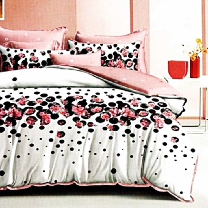 Lenjerie de pat Finet, cearceaf cu elastic, 6 piese, pentru pat dublu, multicolor, Ralex Pucioasa, 160x200cm, LDP-FINH-10053