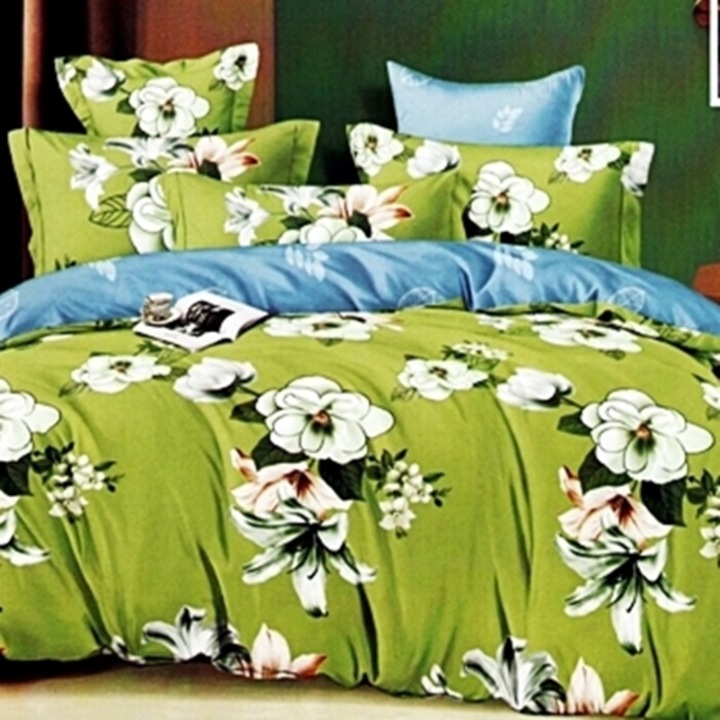 Lenjerie de pat Finet, cearceaf cu elastic, 6 piese, pentru pat dublu, multicolor, Ralex Pucioasa, 160x200cm, LDP-FINH-10062