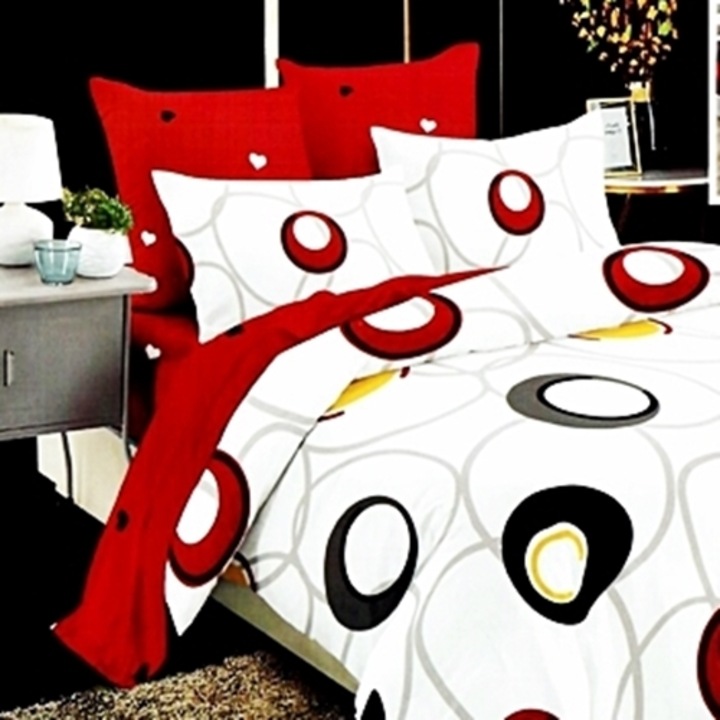 Lenjerie de pat Finet, cearceaf cu elastic, 6 piese, pentru pat dublu, multicolor, Ralex Pucioasa, 160x200cm, LDP-FINH-10068