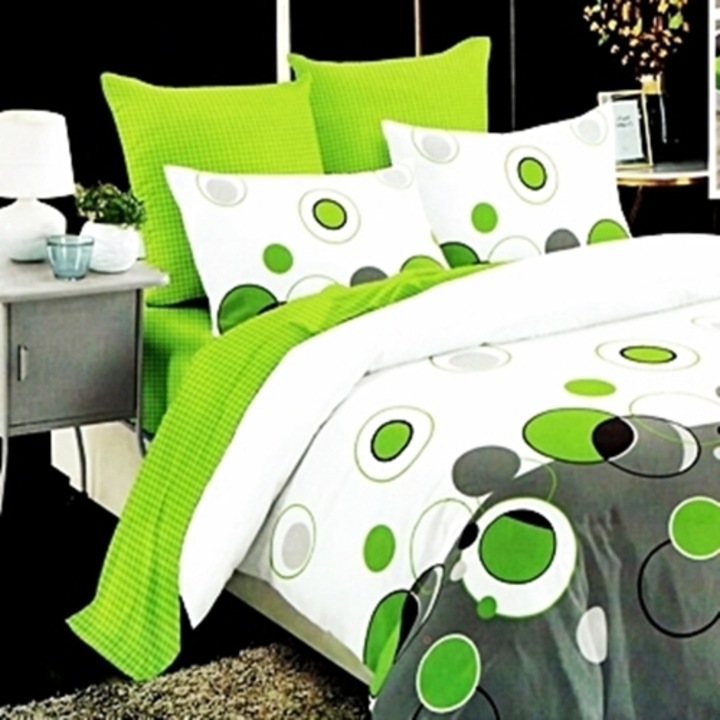 Lenjerie de pat Finet, cearceaf cu elastic, 6 piese, pentru pat dublu, multicolor, Ralex Pucioasa, 160x200cm, LDP-FINH-10072