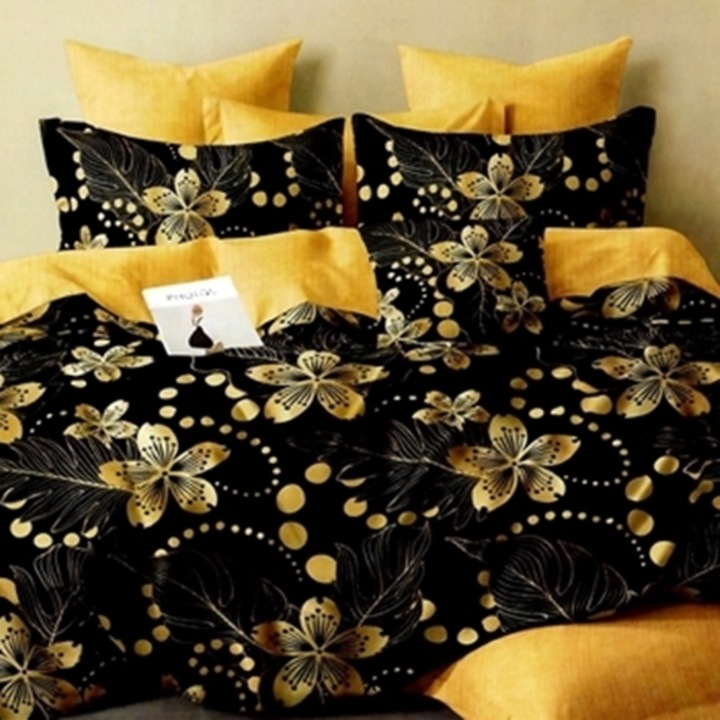 Lenjerie de pat Finet, cearceaf cu elastic, 6 piese, pentru pat dublu, multicolor, Ralex Pucioasa, 160x200cm, LDP-FINH-10074