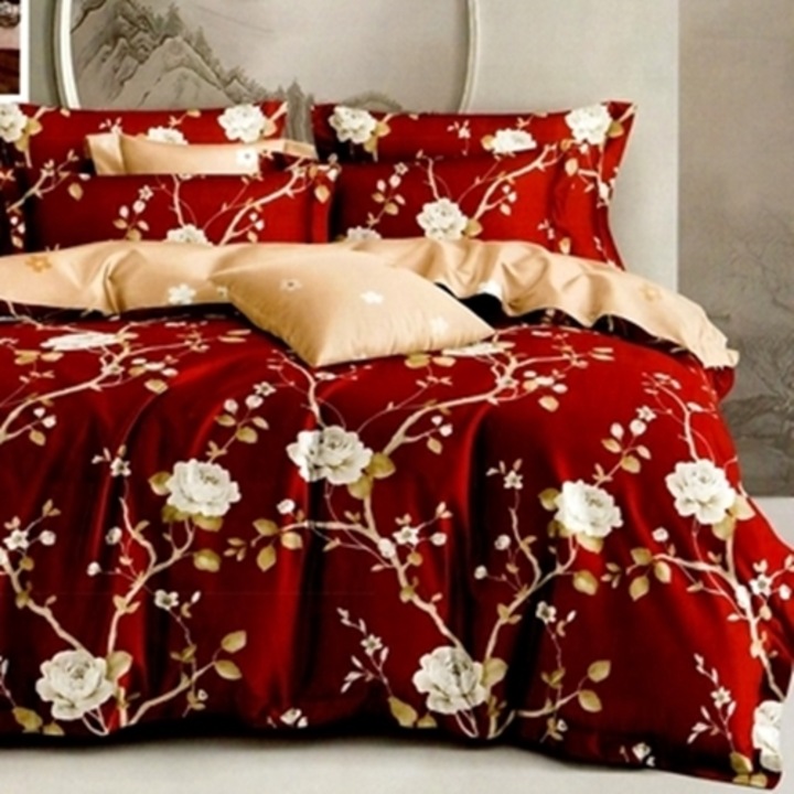 Lenjerie de pat Finet, cearceaf cu elastic, 6 piese, pentru pat dublu, multicolor, Ralex Pucioasa, 160x200cm, LDP-FINH-10080