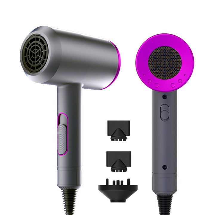 Uscator de par profesional, JESWO®, 2000W, Aer rece/ cald, Anti zgomot, 2 Trepte de viteza, 3 Trepte de temperatura