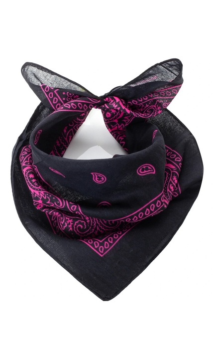 Esarfa dama, 50x50 cm, model Cas-5, din bumbac, Multicolor