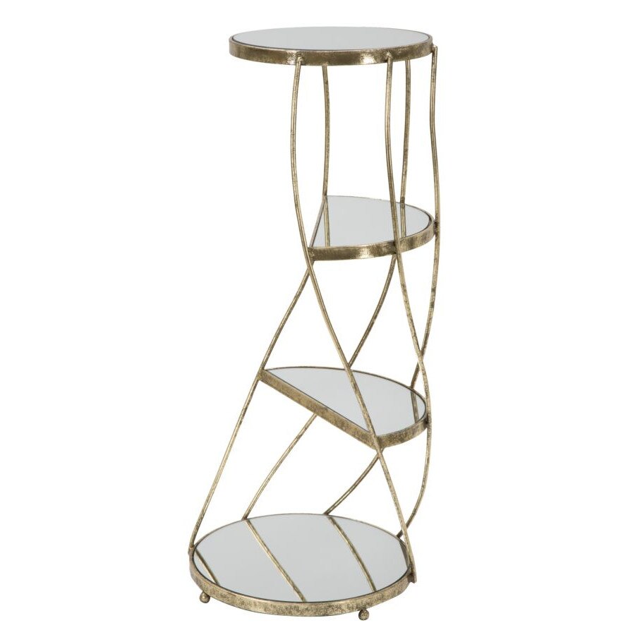 Masuta Mauro Ferretti Twisty Ø 38X86 cm, Auriu